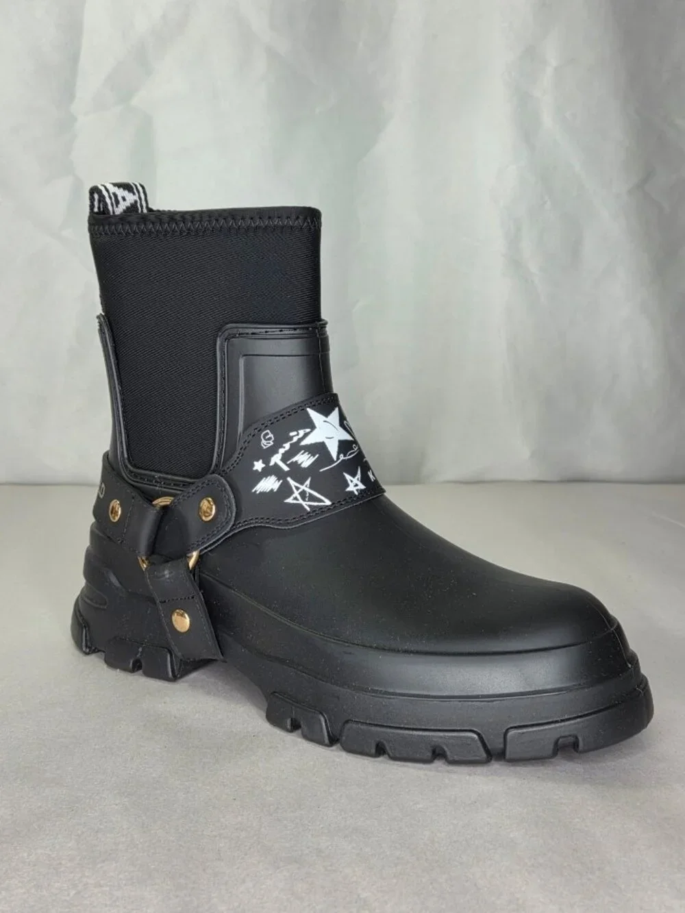 Karl Lagerfeld Paris Ranelle Women's Rain Boots - Black, Size: 7